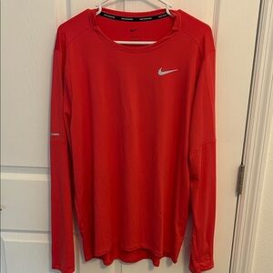 Nike Men's pink/red Long Sleeve Tee